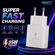Charger adapter | ANSTY 25W PD Type C | Fast charging type c charger | Fast charging type c charger