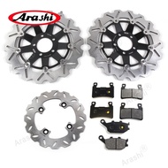 Arashi 1 Set Brake Disc Rotor Brake Pad For KAWASAKI NINAJ ZX-6R 636 2002 Motorcycle Floating Front 