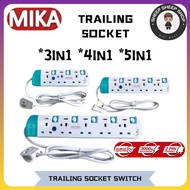 *MIKA Extension Portable Trailing Socket (SIRIM) Extension Socket Power Wayar Extension 2M/5M