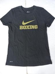 NIKE Dri-FIT BOXING印花 女款 棉質 短袖 運動T恤 訓練衣(561423-010-BX70)