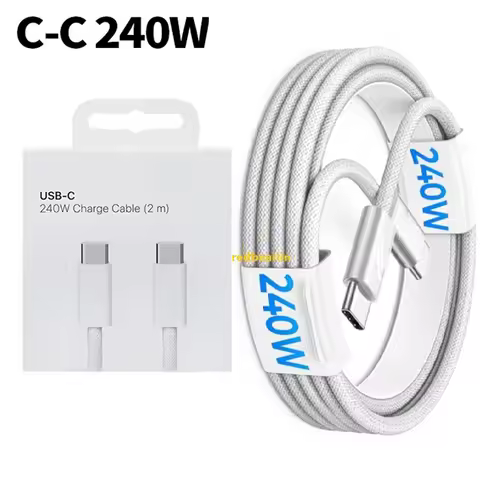 50Pcs 2M 6FT 240W Super Fast Quick Charging USb C to USb-C Type c PD Charger Cable For Samsung s23 s