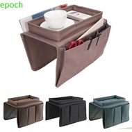 EPOCH 4 Pockets Storage Bag, Oxford Cloth Foldable Sofa Handrail Tray, Easy To Storage Large Capacity Non-Slip Space Saver Chair Couch Pouch Magazine