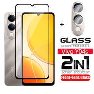 2 in 1 Screen Protector Tempered Glass Film For Vivo Y04 S Y04S Y04 S Y04T Y29 T Y 29T Y29T Y29S Viv