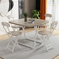 Folding Table Dining Table Household Eating Table Foldable Simple Small Square Table Free Installation Portable Table Portable Table And Chair Combination