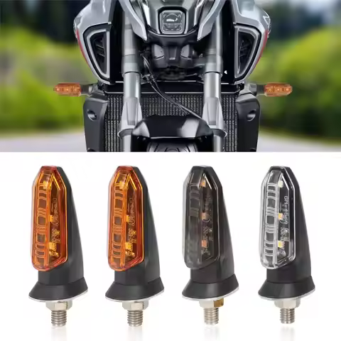 Motorcycle LED Turn Signal Lights 8mm Mini Flashing Light For Honda CBR500R CBR650F CB500X CRF250L M