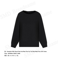 Armani Exchange เสื้อสเวตเตอร์ผู้หญิง รุ่น Sweatshirt With Round Neck And Maxi Print On The Back Cod