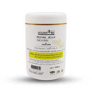 นมผึ้งสด 1000 กรัม กระปุกขอบทอง Fresh Royal Jelly จากธรรมชาติแท้ 100% แบรนด์ Golden Bee ตรงจากฟาร์มผ