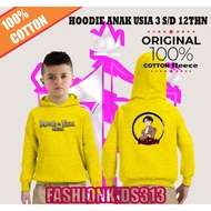 Hoodie Jacket Kids ATTACK ON TITAN LEVI LOGO 33 Yellow - FASHIONKIDS313