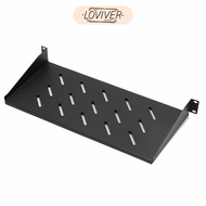 [LOVIVER] Server Rack Shelf, Ventilated Cantilever Shelf, Disassembled Mounting, Heavy-duty Steel fo