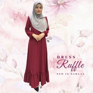 DRESS RUFFLE NAWLAA [READY STOCK]