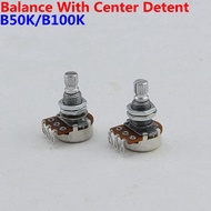 KR-(Free Shipping)【Made in Korea】1 Piece  B50K/B100K Balance Potentiometer(POT) With Center Detent F