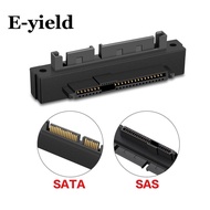 SAS 22Pin SATA มุมขวา90องศา7 + 15ตัวผู้ไปยัง SFF-8482 SAS อะแดปเตอร์ตัวแปลงส่วนขยาย22ขาสำหรับฮาร์ดดิ