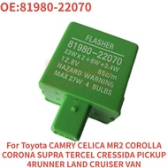 Flasher Relay For Toyota CAMRY CELICA MR2 COROLLA CORONA SUPRA TERCEL CRESSIDA PICKUP 4RUNNER LAND C