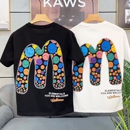 New Summer Oversize T Shirt Men Fashion Print Round Neck Tshirt Loose Casual Breathable Men Tshirt M