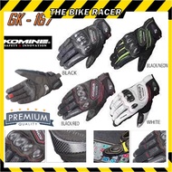 GK 167 RIDING GLOVE AIR MESH LEATHER & CARBON PROTECTOR GLOVE KOMINE 3D