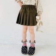 針織毛呢百折短裙 / 裙子 短裙 童裝