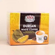 Malaysia Souvenir 888 Three-in-One Instant Durian White Coffee 10 Sachets Box Office Afternoon Tea#马
