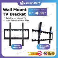 【𝟮𝟰𝗵𝗿 𝗦𝗵𝗶𝗽】14inch - 110inch TV Bracket 32" 43" 55" 65" 75" Flat Panel TV Level Meter Installation Wall Mount Adjustable