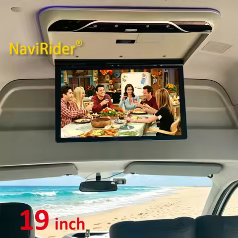 New 19Inch 8K Video Android version WIFI Touch Screen MP5 Auto USB Car Roof Monitor 160° Adjustable 