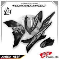 TRANSPARENT STRIPING AEROX NEW STICKER CARBONBEAT M1 STICKER
