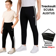(BK) TRACKSUIT PREMIUM SCUBA 250GSM ALGITUS BUDAK & DEWASA / SELUAR TRACKSUIT TREK SCUBA SEKOLAH SUK
