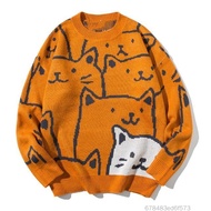 Autumn And Winter Couple Knitted Sweater Japanese Style Vintage Sweater Suitable For Men Women Sweat