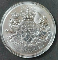 （巨幣）2022 英國 皇家 鑄幣局 英女皇 英國 皇家徽章 10 oz 999 純銀幣（BNO 護照標誌）2022 UK United Kingdom Royal Mint Queen Elizab
