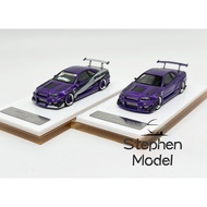 Error 404 1:64 GTR R34 Candy purple Ryohe Limited resin car model