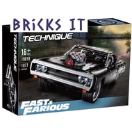 Lepin Doms Dodge Charger Car Building Block Bricks 42111 Compatible