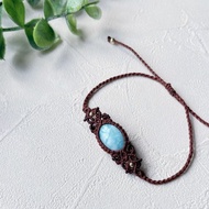 拉利瑪/海紋石編織手環