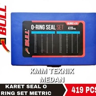 BULL O'RING SEAL SET MM RUBBER Oring 419 PCS O Ring BOX MILIMETERbiru