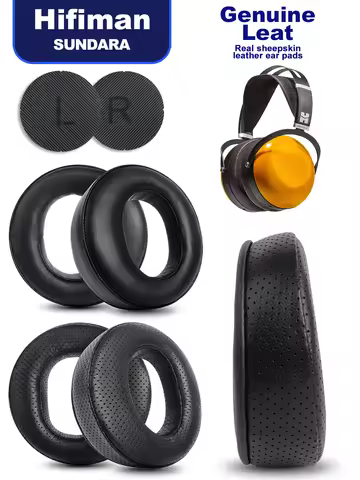 Ear Pads Hifiman SUNDARA HE300 HE500 HE560 Sheepskin earmuffs Perforated Sheepskin dermis headphones
