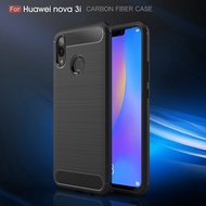 Huawei Nova 2i 3 3i 4 5 Pro 3E 4E 5T 6 SE 7i 5i Soft Casing Huawei P20 P30 P10 lite Carbon Fiber Phone Case