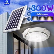 โคมไฟเพดาน 200W/400W/300W/100W ไฟโซล่าเซลล์ ไฟวงกลม ไฟสปอร์ตไลท์ ไฟเพดาน Solar Light LED ไฟติดผนัง โ