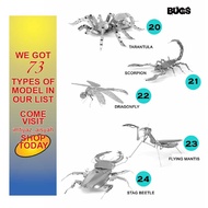 ( BUGS ) 3D METAL PUZZLE MODEL FOR HOBBIES, EDUCATION AND COLLECTION ITEM