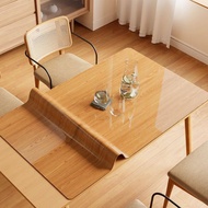 Waterproof Tablecloth Table Imitation Wood Grain Log Disposable Oil Pad Protect Desktop