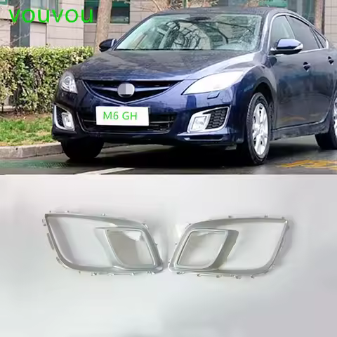 Car accessories GV8E-50-C12 fog lamp cover vent trim silver frame for Mazda 6 coupe sport 2008-2013 