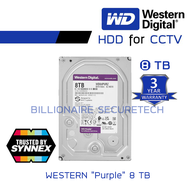 WD Purple 8TB Harddisk for CCTV - WD84PURZ ( สีม่วง ) (by SYNNEX) As the Picture One