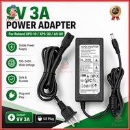 9V 3A Power Adapter for Roland XPS-10 XPS-30 AX-09 Synthesizer AC DC Adapter Replacement