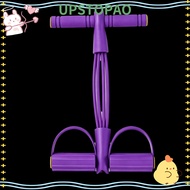 UPSTOPAO 2PCS Pedal Resistance Band, 4 Tube Dual Foot Pedals Resistance Band Trainer, Compact 6 Tube