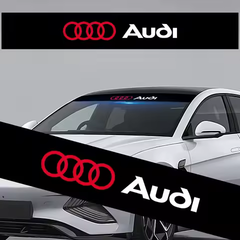 1pcs Car Front Rear Window Sticker Waterproof Sunshade Windshield Decal For Audi C5 C6 C7 A4 B6 B8 B