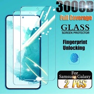 2ชิ้นกระจกนิรภัยสำหรับเหมาะสำหรับ Samsung Galaxy S23 S21 S22บวกตัวป้องกันหน้าจอบันทึก20แผ่นฟิล์มปลดล็อค Note20 FE S 23 22 5G