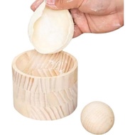 Dough Presser Dumpling Skin Pressing Tool,Wooden Dumpling Skin Maker,Empanada Maker Pressing Easy to