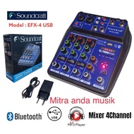 Soundcraft efx4 usb bluetooth soundcard mixer