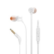 JBL T110 入耳式有線耳機 - 白色 | JBL Pure Bass 音效 | 20 - 20kHz頻率響應 | 香港行貨
