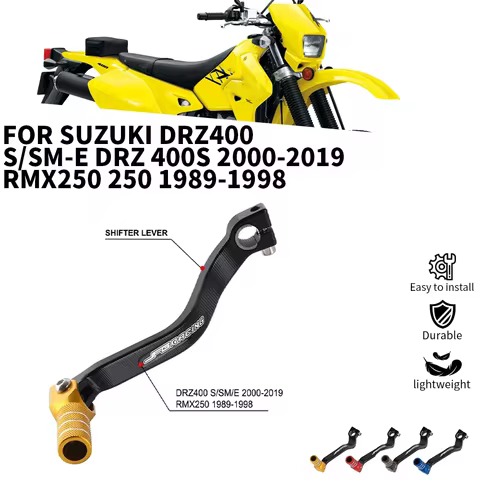 Motorcycles CNC Aluminum Folding Shifter Shift Pedal Lever For SUZUKI DRZ400 S/SM-E DRZ 400S 2000-20