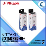 Nittaku 3Star NSD 40+ Table Tennis Ball (Pack of 2 Boxes)