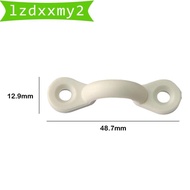 [Lzdxxmy2] 10 Pieces Kayak Pad Eye Kayak Tie Down Loops for Canoes Boat Kayak White