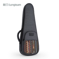 Beg ukulele gaya bohemian 21 23 26 inci, beg galas tebal berlapik untuk ukulele, beg bahu berganda