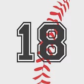 18 Journal: A Baseball Jersey Number #18 Eighteen Notebook For Writing And Notes: Great Personalized Gift For All Players, Coaches